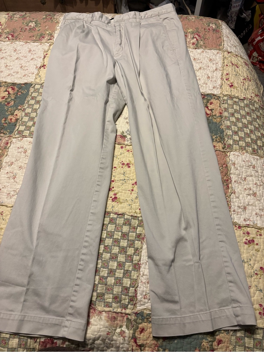 Nicklaus Golf Men's Khaki Classic Straight-Leg Pants 32x30